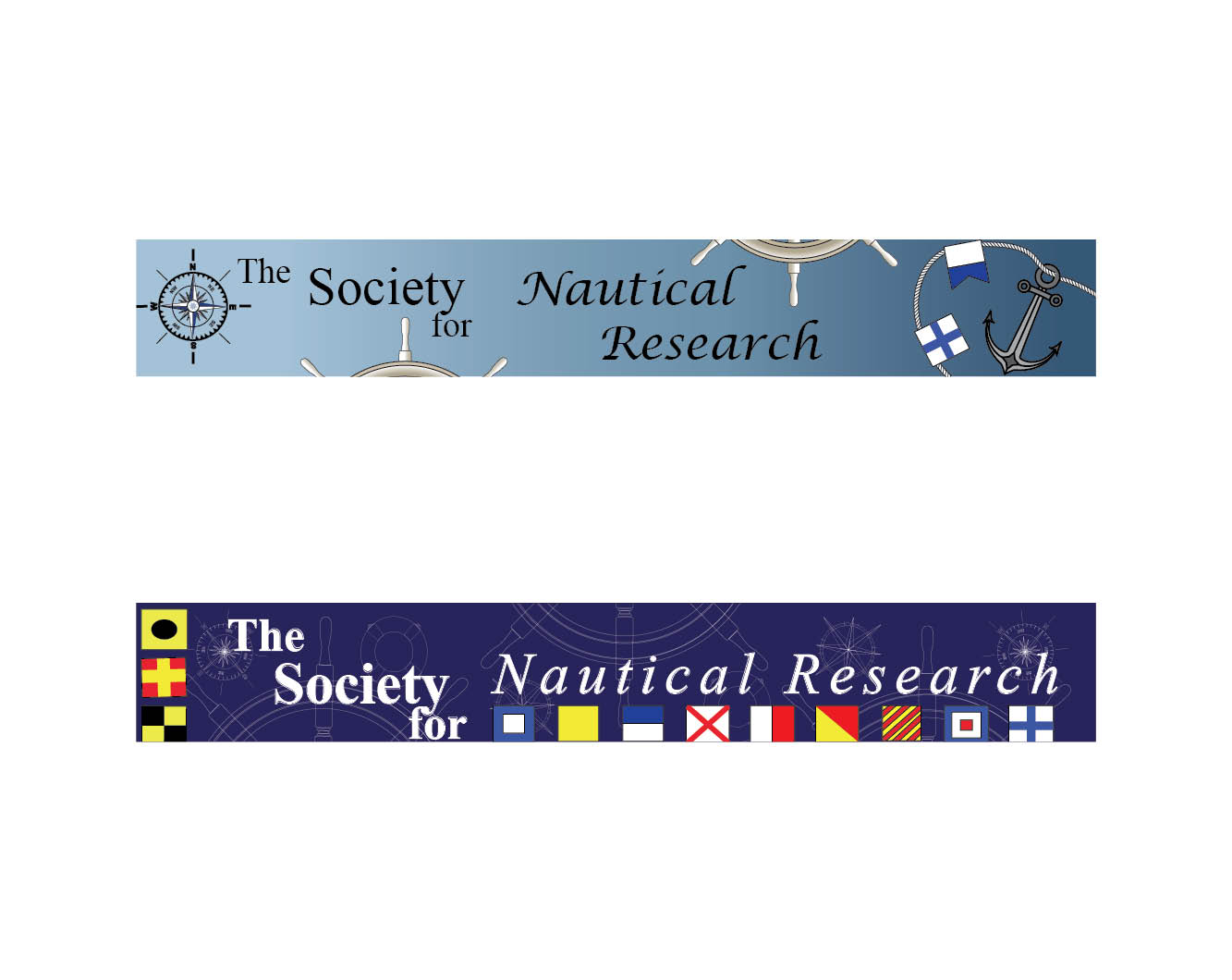 Slide: Society for Nautical Research - Web Banners
