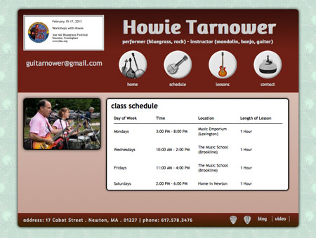 Slide: Howie Tarnower - Classes