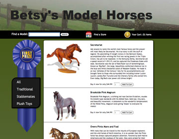 Slide: Model Horses - List