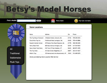 Slide: Model Horses - Stores