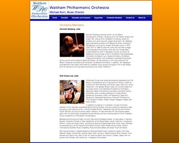 Slide: Waltham Philharmonic Orchestra - Orchestra